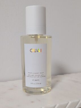 OUAI St. Barts Hair & Body Mist — White Cap with Clear Bottle